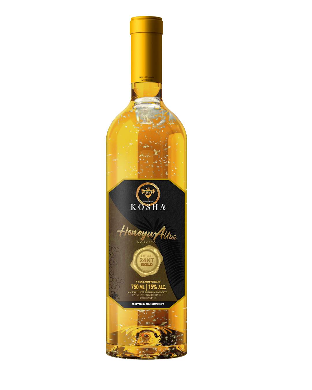 Honeywater Moscato - 24KT Gold